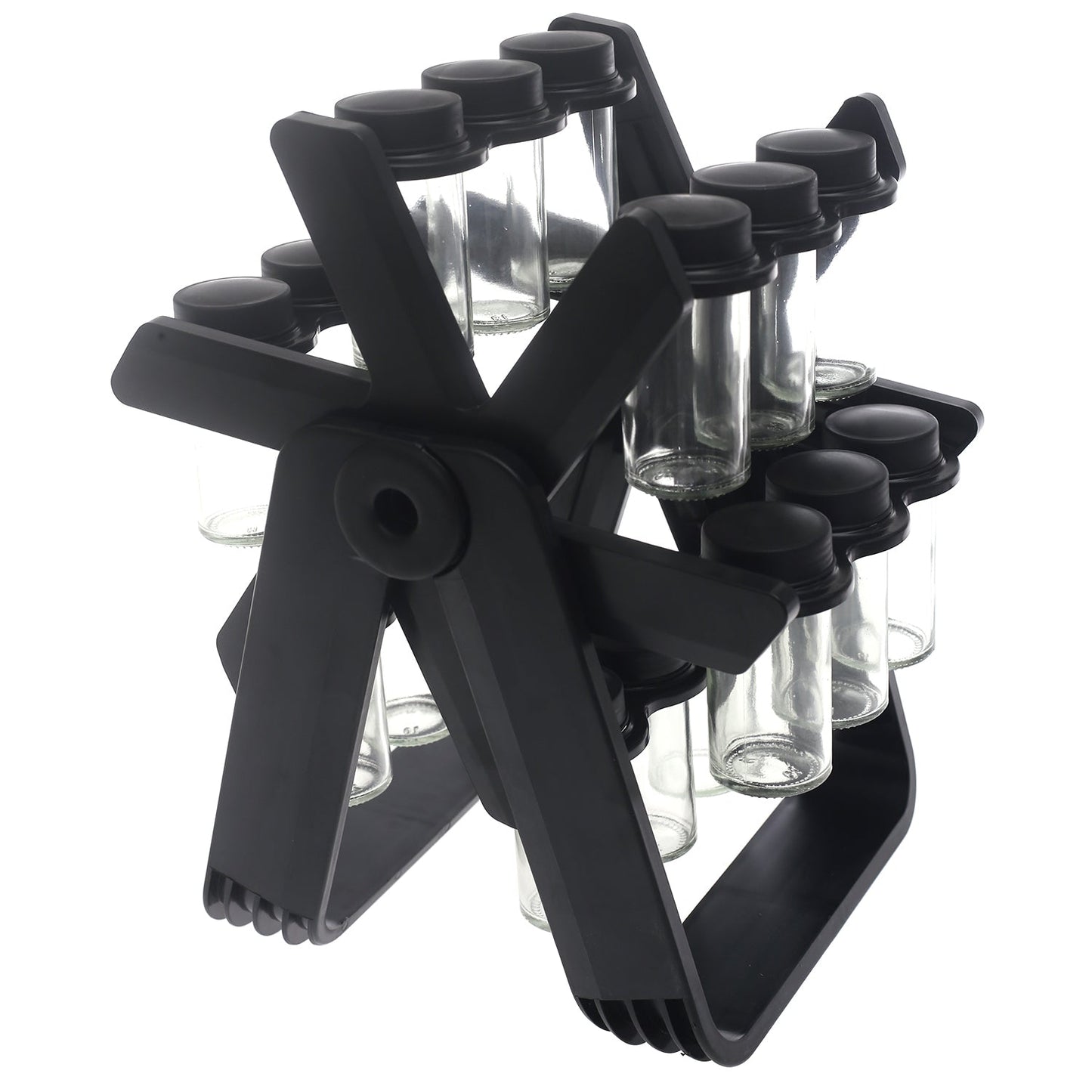 Spice Rack – Jar Rotating Spice Organizer
