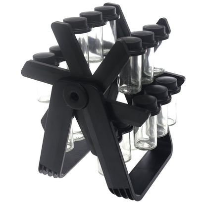 Spice Rack – Jar Rotating Spice Organizer