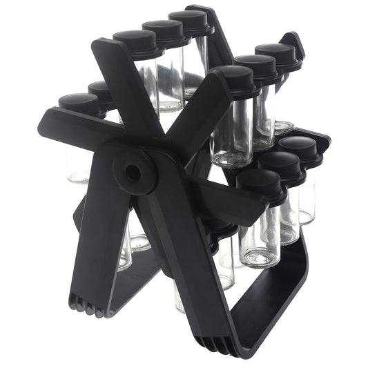 Spice Rack – Jar Rotating Spice Organizer