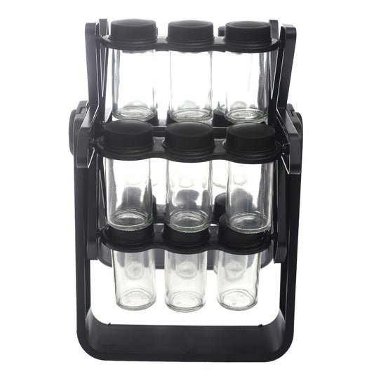 Spice Rack – Jar Rotating Spice Organizer