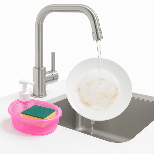 1 Pc Plastic Soap Dispenser with Sponge Holder