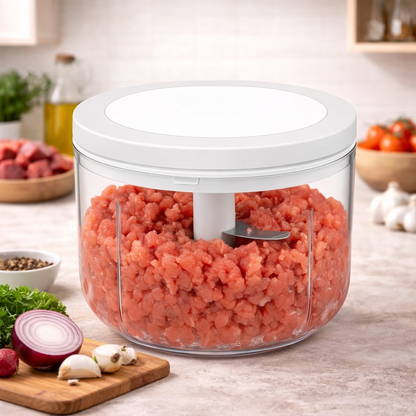 Manual Food Processor – Hand-Pull Vegetable Chopper &  Kitchen Use